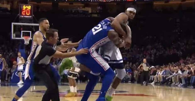 Bagarre entre Embiid et KAT, c’était chaud !