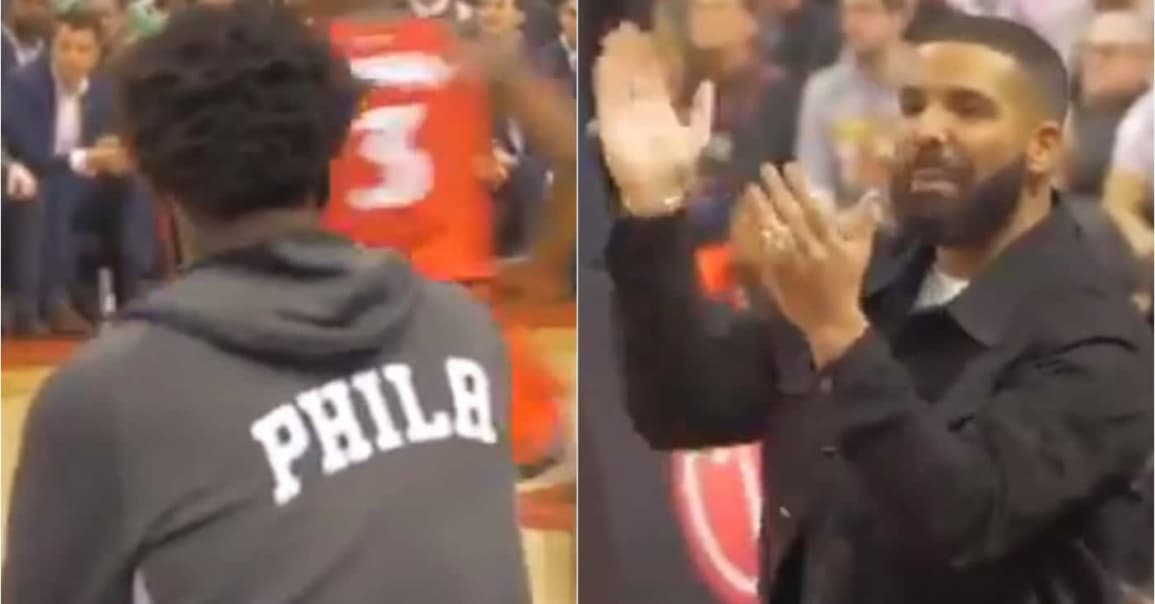 Drake trolle méchamment Joel Embiid en plein match