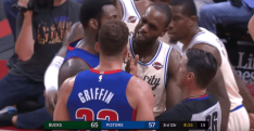 C’était tendu entre les Pistons et les Bucks hier soir !