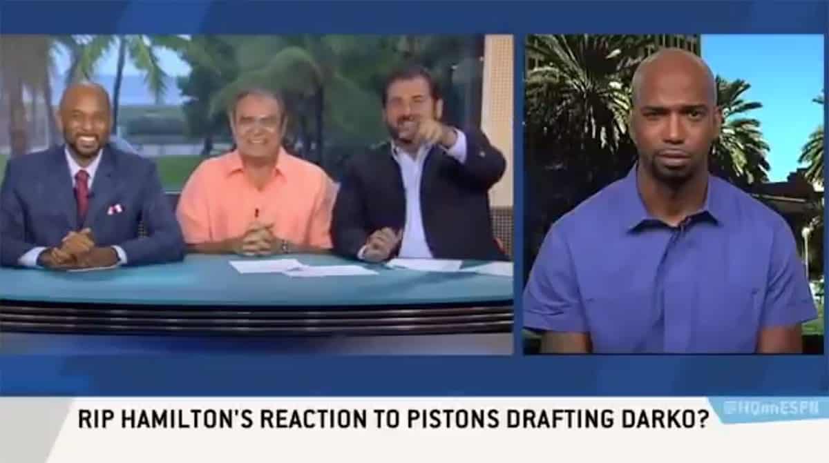 Souvenir : la réaction hilarante de RIP Hamilton sur la draft de Darko Milicic