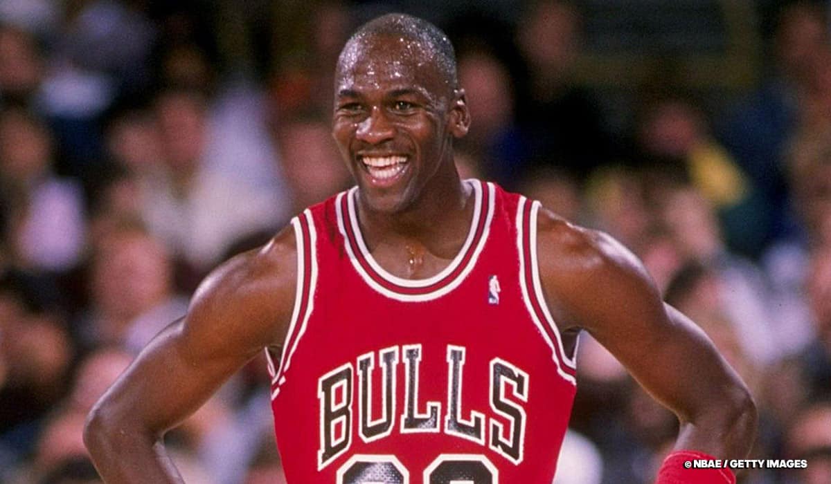 Michael Jordan smile - Chicago Bulls NBA GOAT