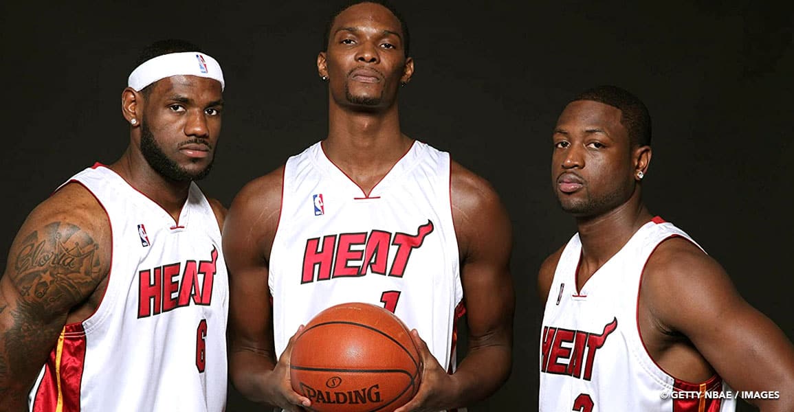 Le Big Three du Heat réuni, ça rappelle des souvenirs
