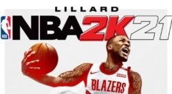 Damian Lillard en couverture de NBA2K21