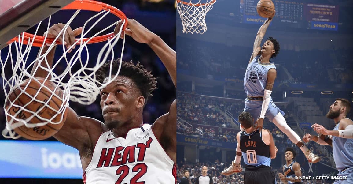 Jimmy Butler est le « meilleur » dunkeur de la ligue, Ja Morant le « pire »