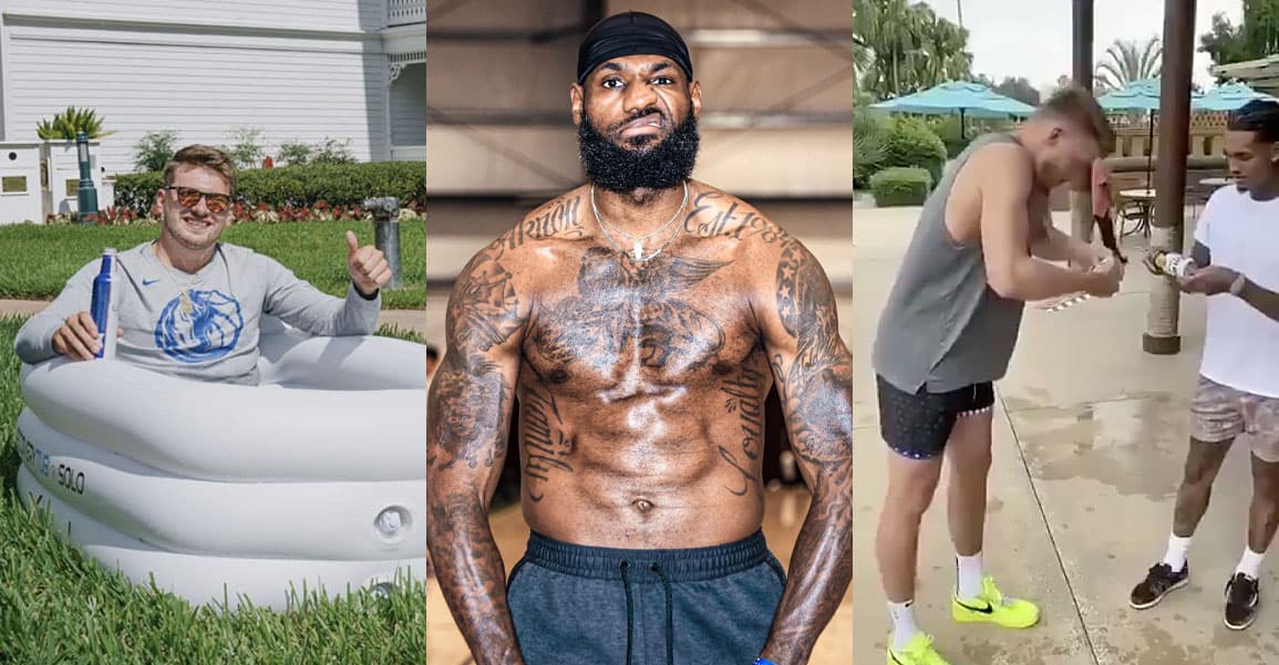 Dans la bulle NBA : concours de bières cul sec, Simmons imite Harden, Skinny Melo est chaud