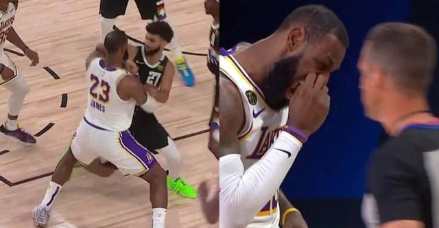 Jamal Murray met LeBron James au tapis sur un coup de coude : faute flagrante ou flop ?
