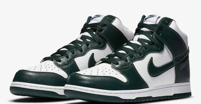 La Nike Dunk se met aux couleurs de Michigan State