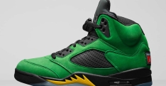 La Air Jordan 5 se met aux couleurs de l’université d’Oregon