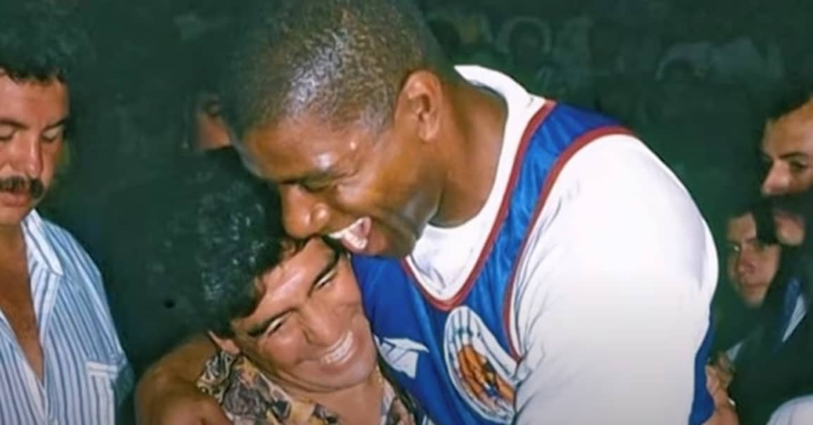 Quand Magic Johnson et Diego Maradona devenaient amis en 94
