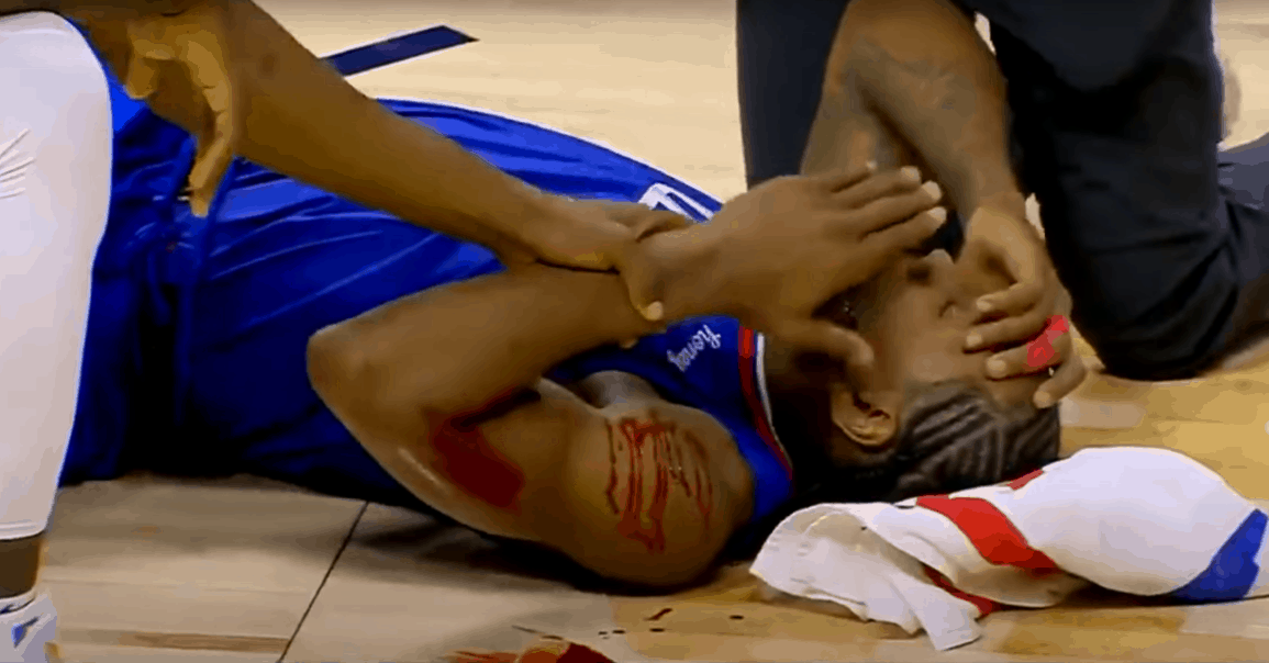 Kawhi Leonard, un coup de coude qui laisse des traces…