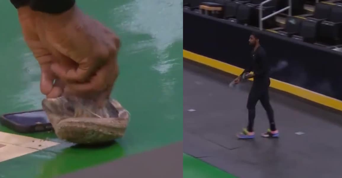 Kyrie Irving fait le buzz… en purifiant le TD Garden !