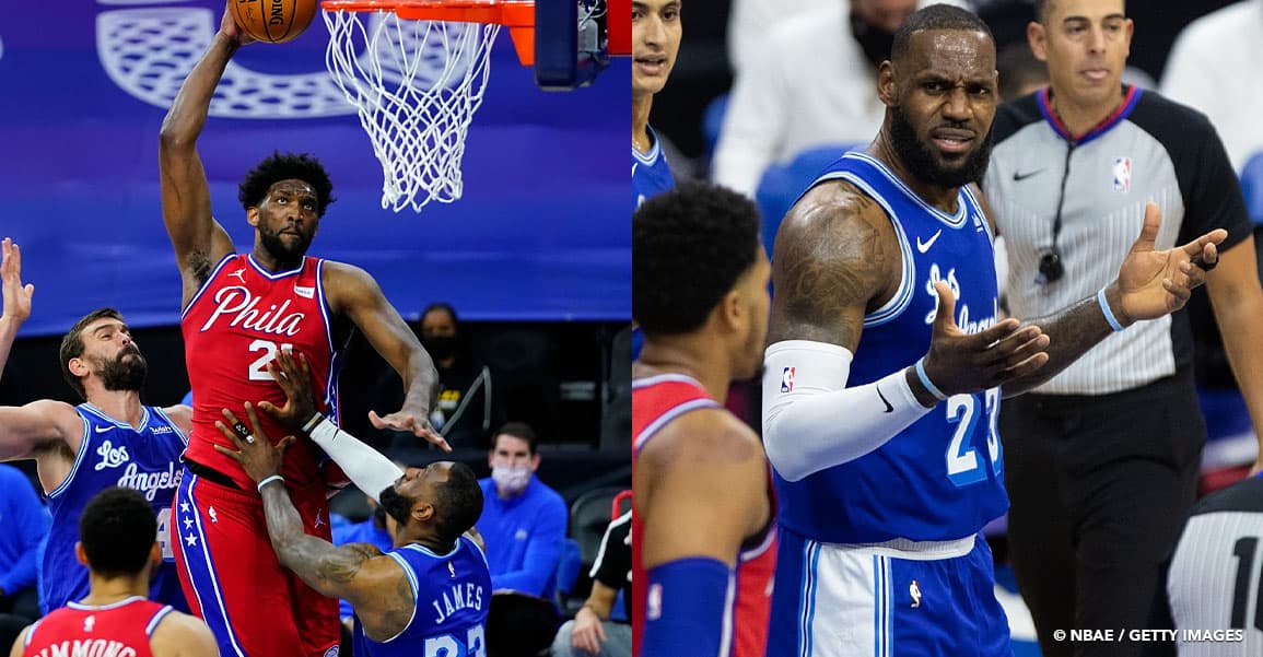 LeBron James aurait-il dû être expulsé pour son vilain geste sur Joel Embiid ?