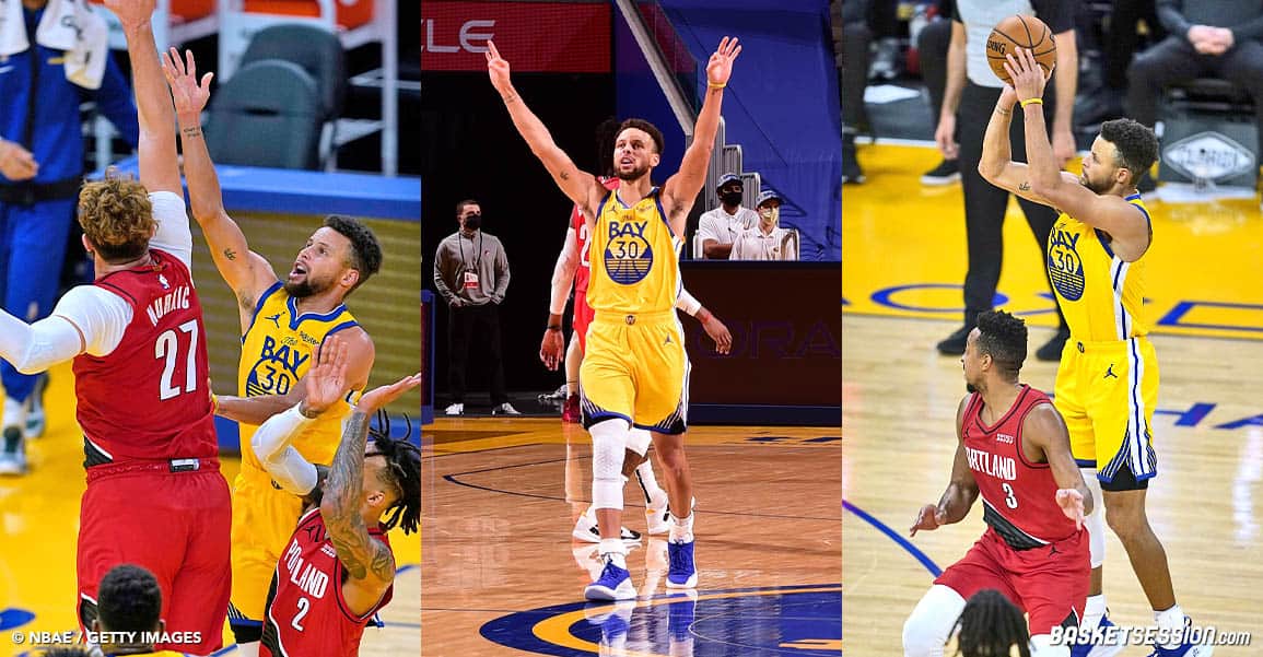 Stephen Curry, tous les paniers de sa nuit magique