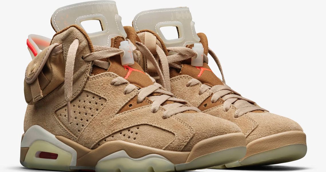 Release Of The Week : Travis Scott x Air Jordan 6 British Khaki