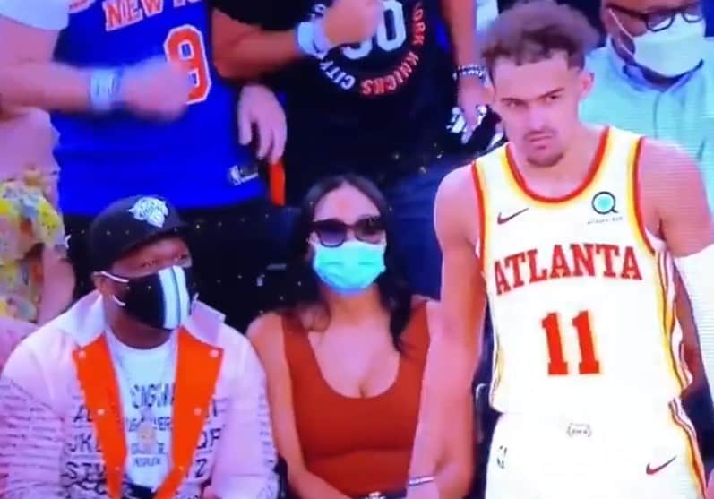 Après le popcorn sur Westbrook, le crachat sur Trae Young ?