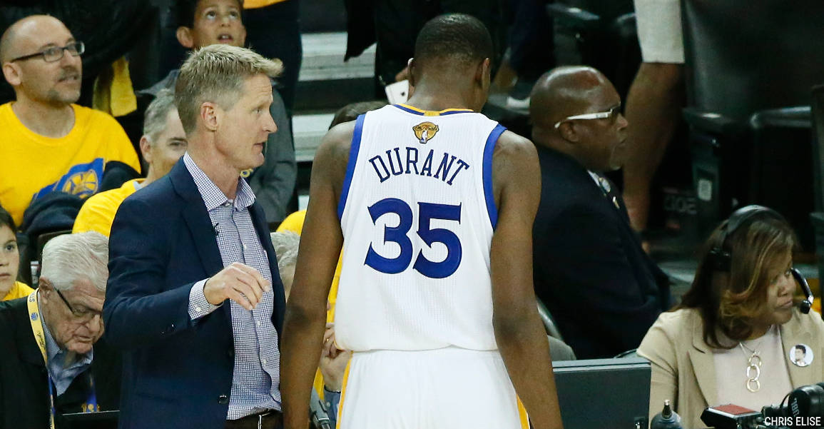 Steve Kerr a demandé à KD de faire comme LeBron, ça n’a pas marché…