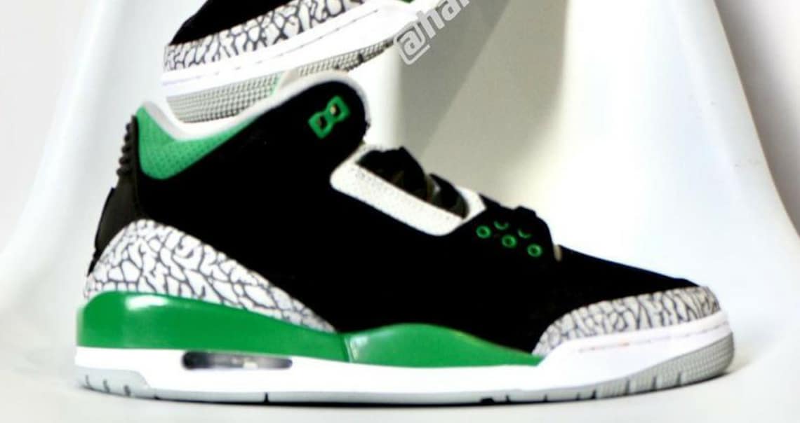 Les premières images de la Air Jordan 3 Pine Green