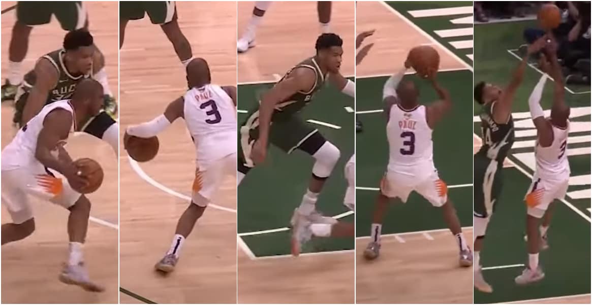 Chris Paul lâche un move absolument sublime devant Giannis