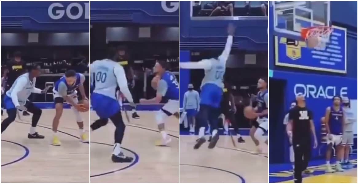 Sans pitié, Stephen Curry enrhume déjà son rookie Jonathan Kuminga