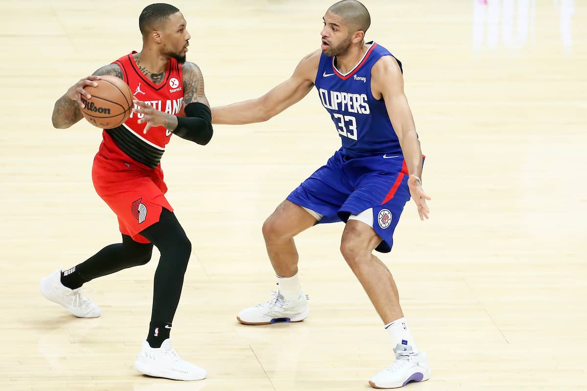 Nicolas Batum Damien Lillard Clippers