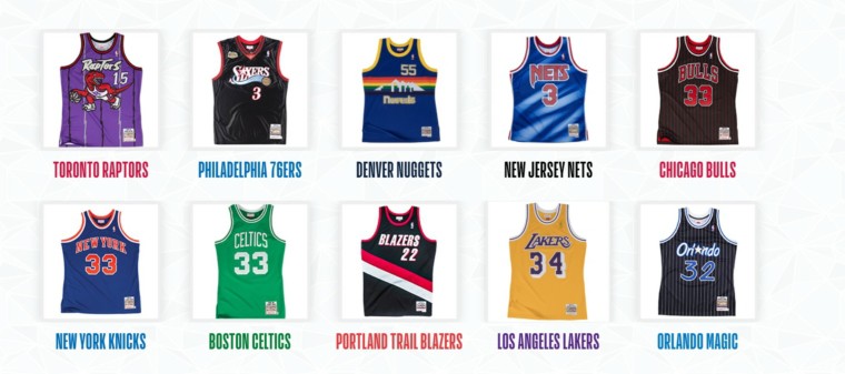Elisez le plus beau maillot de l’histoire de la NBA !