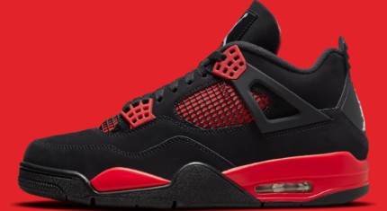 Les images officielles de la Air Jordan 4 Red Thunder