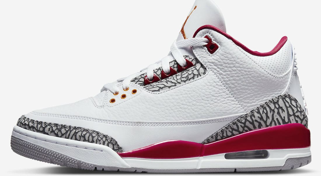 Les images officielles de la Air Jordan 3 Cardinal Red