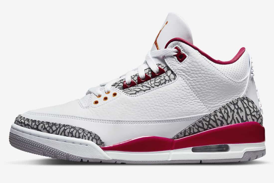 Les images officielles de la Air Jordan 3 Cardinal Red