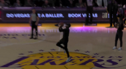 Un fan des Lakers a encore planté un tir du milieu du terrain