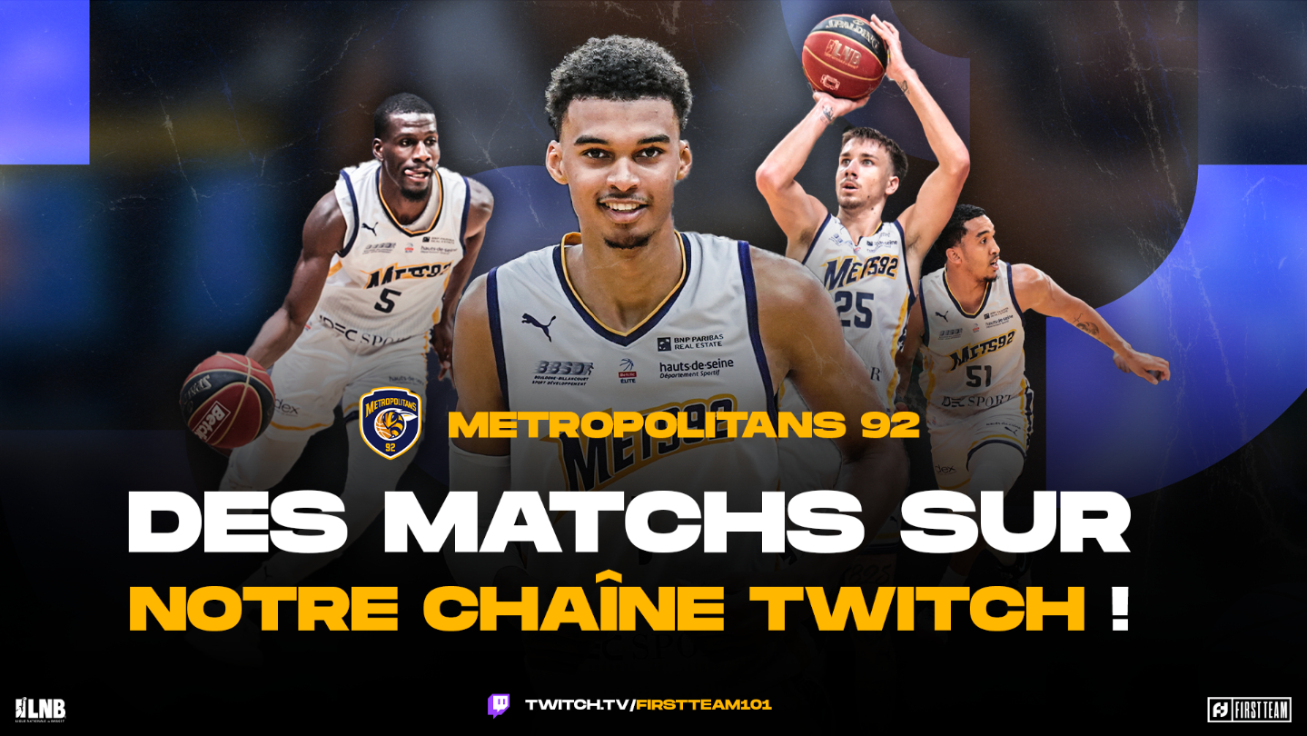 First Team va diffuser en LIVE des matches de Wembanyama et des Mets sur Twitch