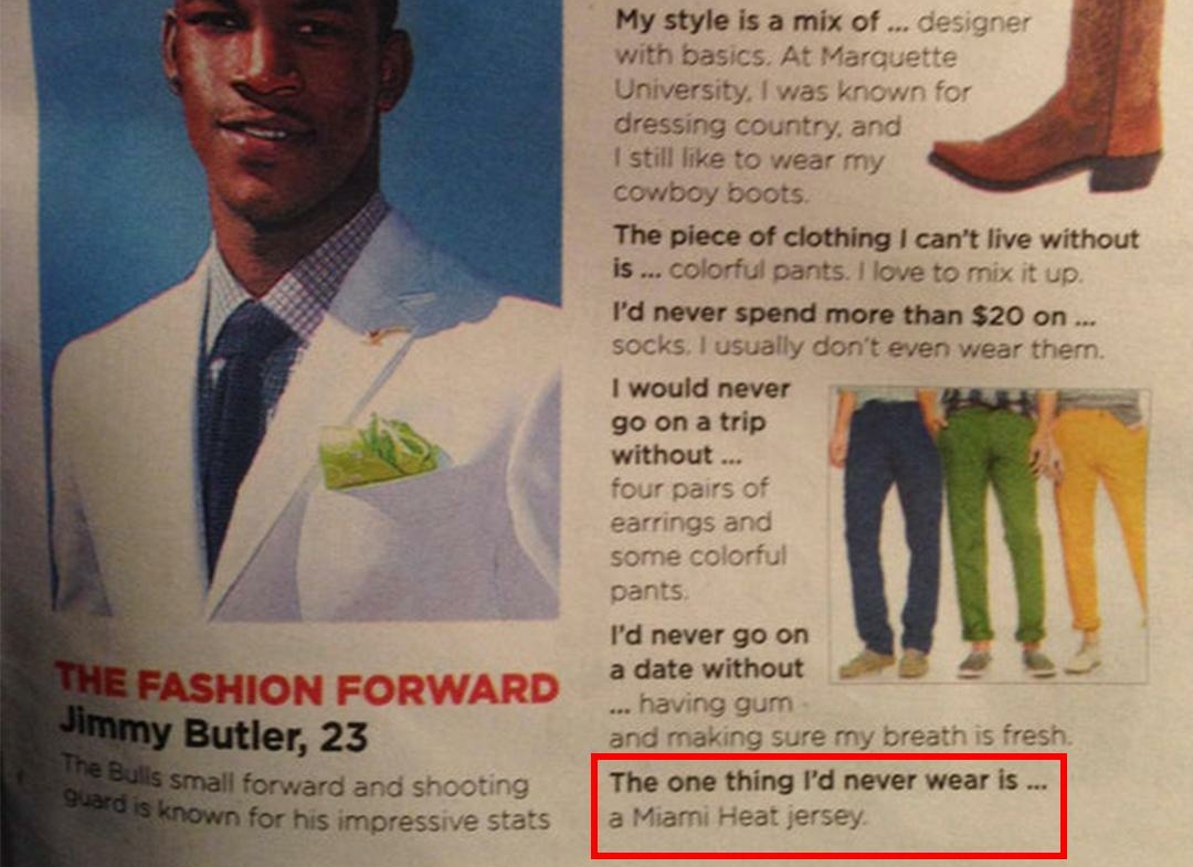 Il y a 10 ans, Jimmy Butler affirmait qu’il ne jouerait jamais pour le Heat