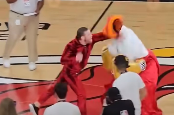 La mascotte du Heat envoyée à l’hosto par… Conor McGregor