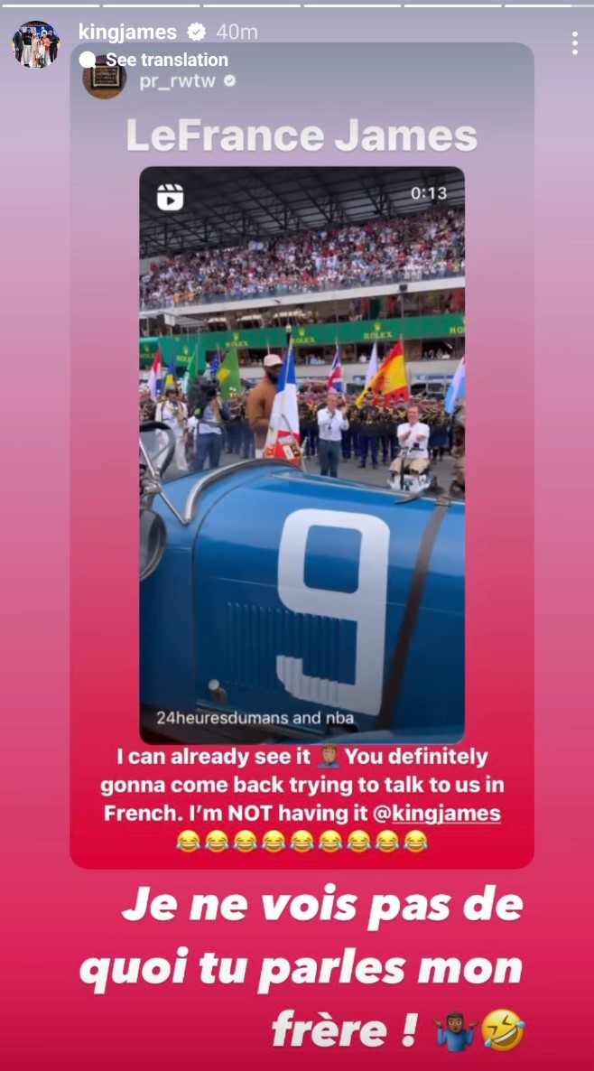 LeBron 24 heures du Mans