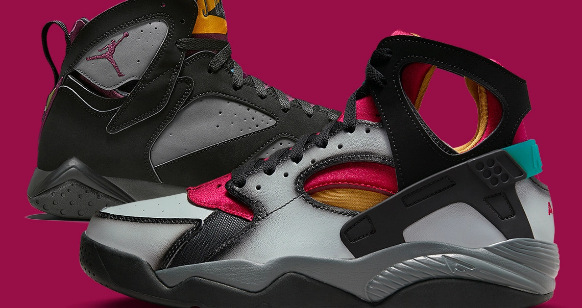 La Nike Air Flight Huarache reprend le coloris Bordeaux