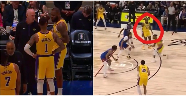 LeBron réclame le ballon, D’Angelo Russell l’ignore royalement…