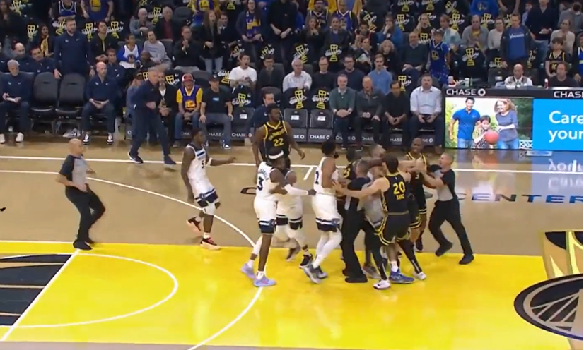 Green étrangle Gobert, McDaniels et Thompson se chauffent : 3 joueurs expulsés !