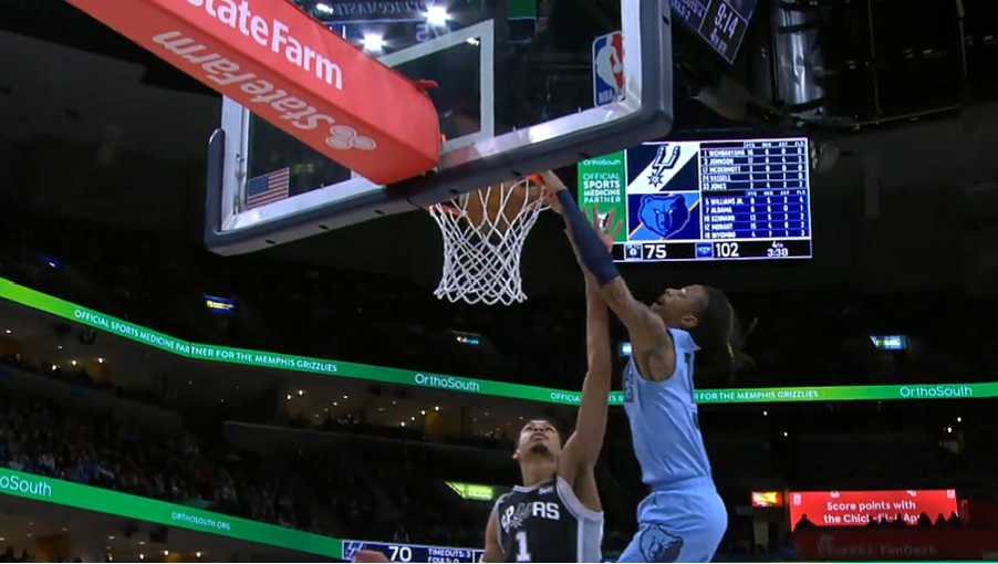 Ja Morant postérise Victor Wembanyama !