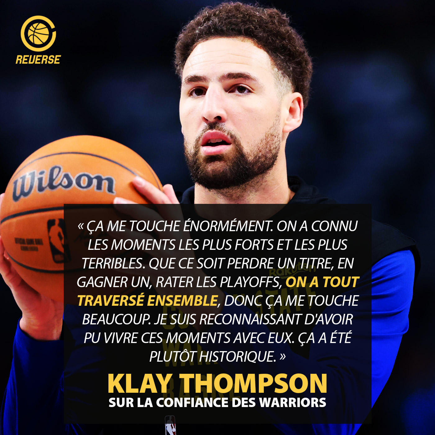 Klay Thompson et la confiance des Warriors