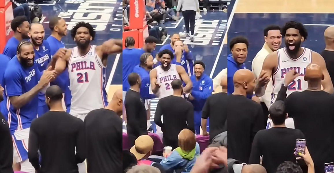 Embiid se chauffe (bizarrement) avec les fans des Wizards. On en pense quoi ?