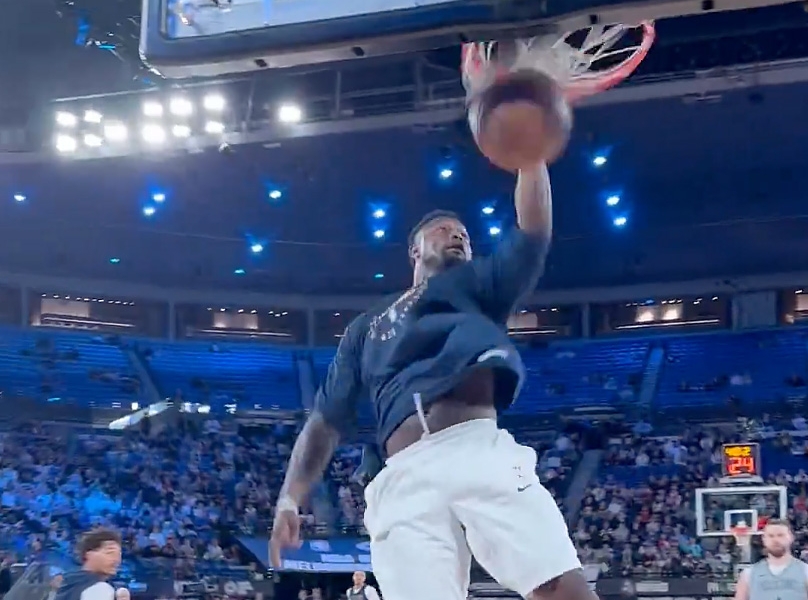 ZION DUNK PRACTICE