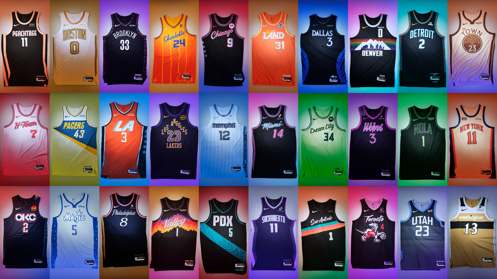 Top-30 des plus beaux maillots NBA « City Edition »