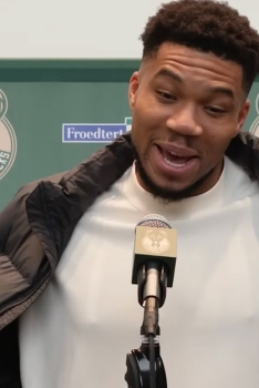 Giannis Antetokounmpo craque : « Je suis la meuf la plus chaude du moment » 🤣