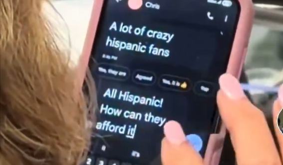 Une spectatrice des Spurs filmée en train d’écrire des SMS anti-Hispaniques