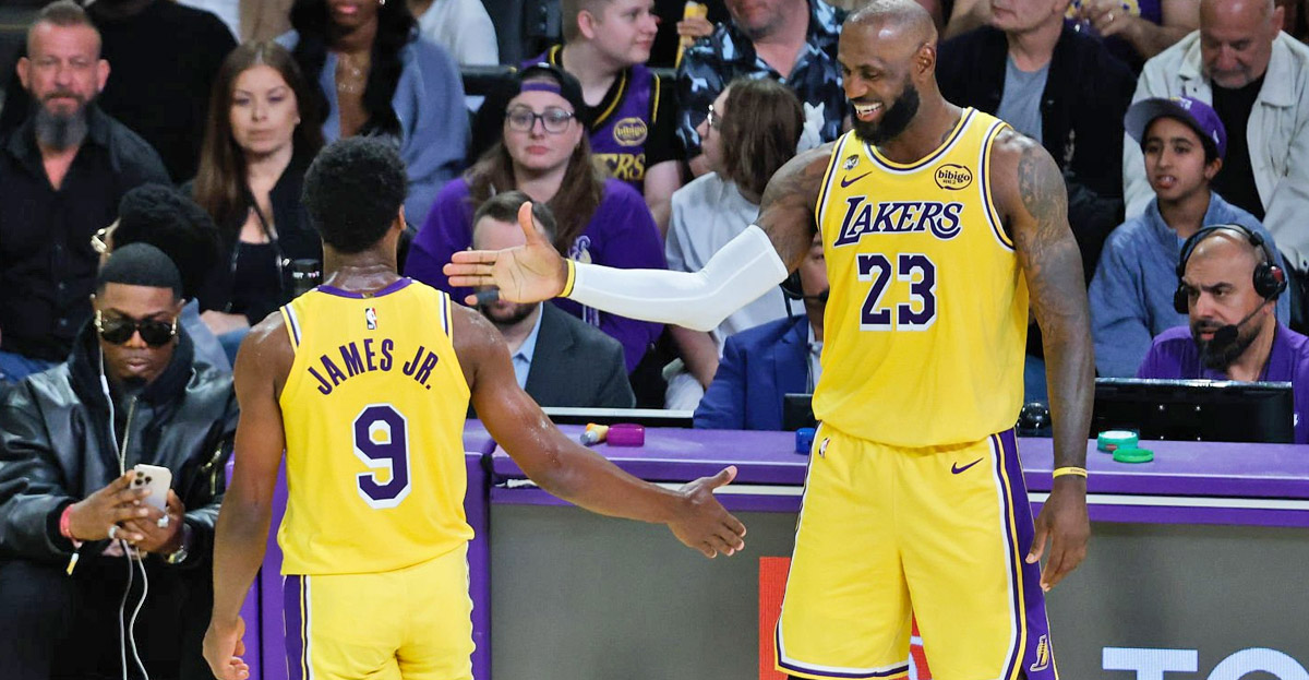 LeBron James NBA Bronny James Los Angeles Lakers